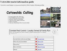 Tablet Screenshot of cotswolds-calling.com